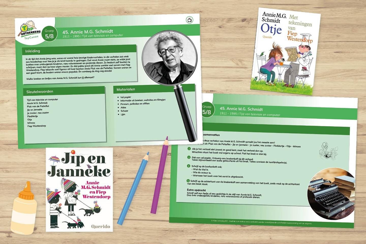 ๐๐ Het is Annie M.G. Schmidt Week (14 t/m 25 mei 2025)!
Vier de koningin van de kinderboeken met een gratis opdrachtkaart van TopCanon!
๐ก Kinderen kiezen hun favoriete verhaal (denk aan Pluk, Jip en Janneke of Otje), ontwerpen een eigen boekenkaft en schrijven een samenvatting.
๐ Download gratis de TopCanon opdrachtkaart over Annie M.G. Schmidt โ perfect voor groep 5 t/m 8.
๐ linkinbio
#anniemgschmidt #basisonderwijs #gratislesmateriaal #topcanon #kidslearning #jeugdliteratuur #plukvandepetteflet #leerkracht #groep5 #groep6 #groep7 #groep8 #topcanon #topontdekkers #creatiefleren #canonvannederland #geschiedenisles #basisonderwijs #lesidee #gratislesmateriaal #thematischwerken #traditioneelonderwijs #vernieuwendonderwijs