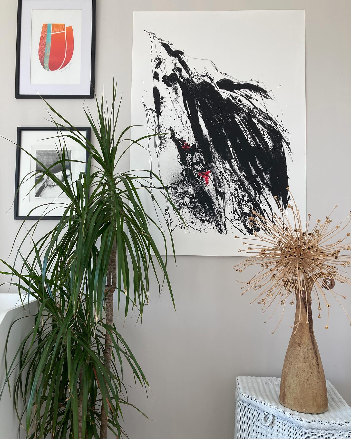 A1 screenprint. 1 /5. Le Sang du Glacier’ A nod to red algae. Image from a plein air drawing on the Mer de Glace.Photos 4 and 5 are details printed onto packing paper and stretched. Thanks@artlab#screenprint#contemporaryprint#artexperiments#printmakingartist