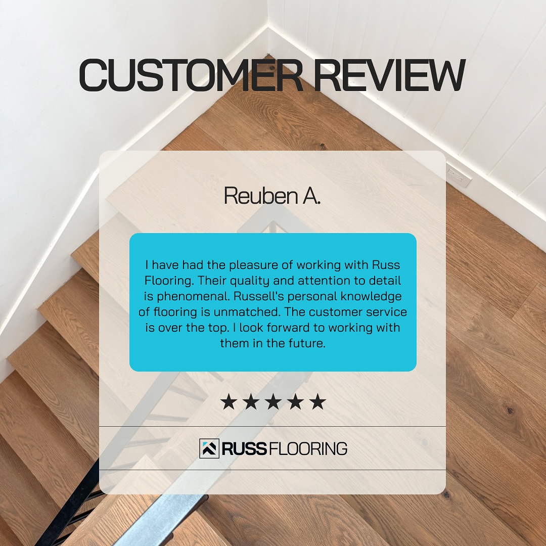 Thank you so much Reuben for the glowing 5-star review! We are thrilled to hear that you are pleased with our services. We look forward to serving you again in the future!
#yelpreview #russflooring #flooringstore #floorinstallation #hardwood #laminate #vinylplank #carpet #tile #countertops #backsplash #interiordesign #remodeling #homeimprovement #newportbeach #california
