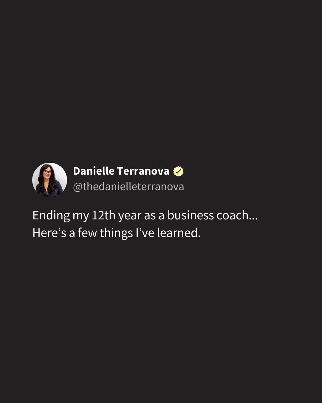 12 years, countless lessons. I poured my BIGGEST takeaways as a business coach into this post, truths I’ve lived and learned the hard way. 🤍
If you’re building something big (or even just dreaming of it), I hope these resonate with you! Which lesson hits home the most?
#businesscoach #entrepreneurmindset #smallbusinessowner #leadershiptips #mindsetmatters #businessgrowth #entrepreneurlife #lifelessons