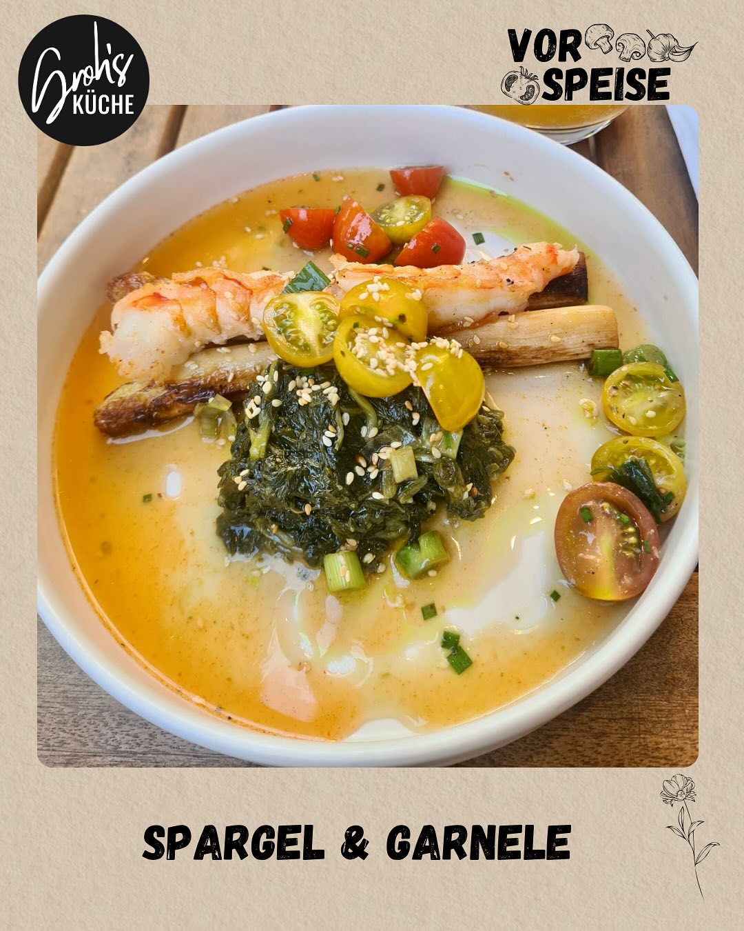 Liebe Leute,
wir hoffen ihr habt alle einen wundervollen Muttertag hinter euch und konntet das wunderschöne Wetter genießen!
Hier haben wir einen kleinen Rückblick von unserem Muttertagsmenü. Wir hoffen es hat euch geschmeckt!
Bis bald!