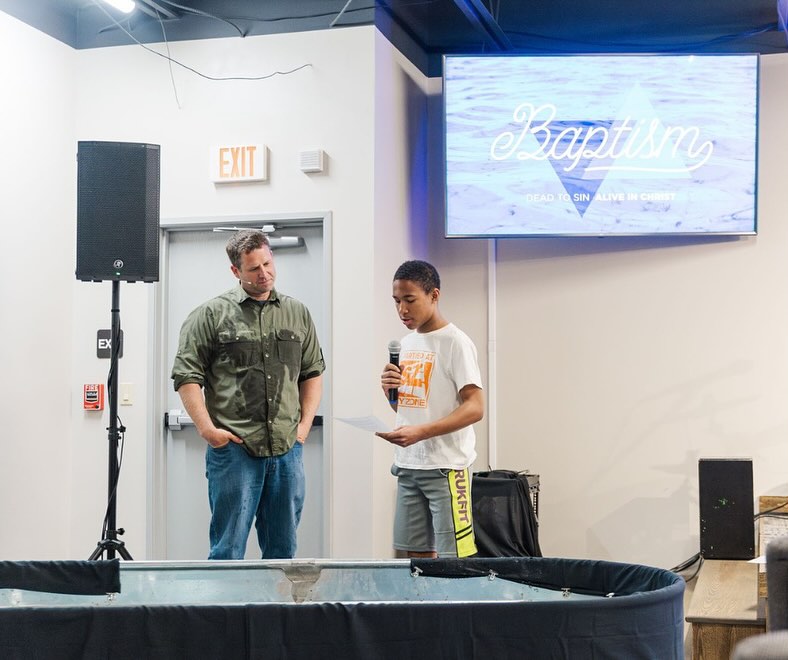 What a joy and encouragement it is to witness the restoring work of Jesus Christ through the testimonies and baptisms of our youth Aiden and Oscar. #reclamationchurchgreensburg