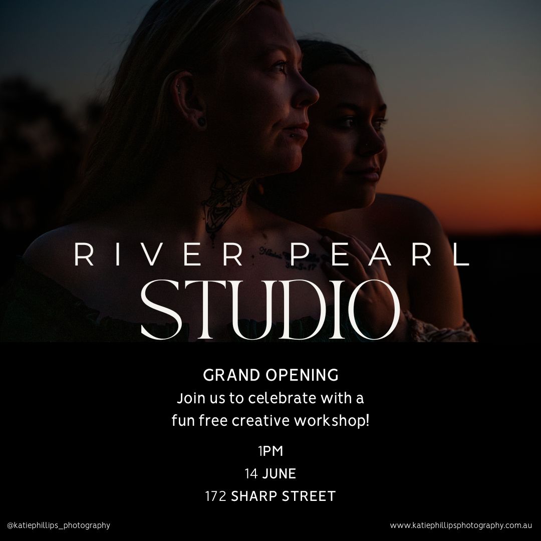 DATE CHANGE!!! The last couple of weeks has been full tilt and I have to admit that I may have over committed! So in the spirit of self care I'm going to be moving our opening celebration back a little.
.
So our grand opening of River Pearl Photography and Creative Arts Studio and afternoon of creative fun will now be:
.
Date: 14 June
Time: 1:00pm
Where: River Pearl Studio 172 Sharp Street
.
Everyone is welcome!
xo
.
.
#studioopening #grandopening #riverpearlstudio #arttherapy #arthealing #photographstudio #newbeginnings #nextchapter #katiephillipsphotography