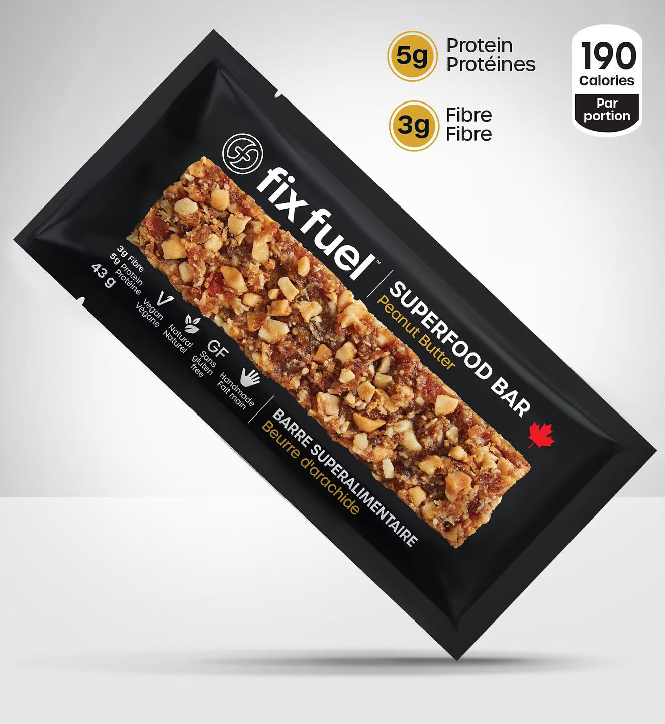 Our Peanut Butter Superfood Bar is soft-baked and powered by real, whole ingredients—dates, roasted peanuts, natural peanut butter, and a touch of local maple syrup for clean, sustained energy. Ridiculously delicious, seriously effective. Fuel that tastes as good as it performs.
#fixfuel #fuelup #play #fuelyourlife