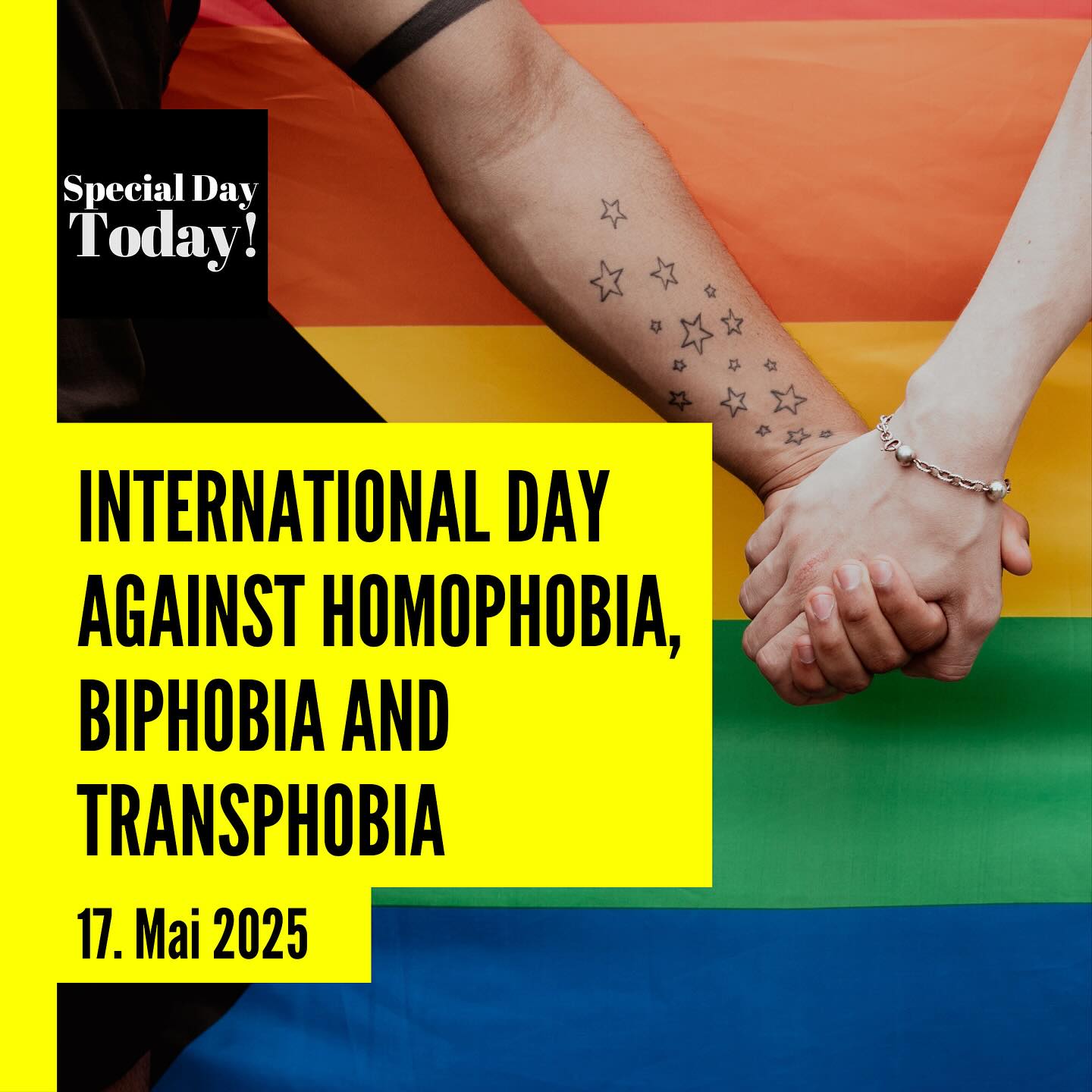 Diskriminierung und Gewalt aufgrund von sexueller Orientierung und Geschlechtsidentität dürfen keinen Platz haben. Gemeinsam kämpfen wir für eine Welt, in der jede*r frei lieben und leben kann – ohne Angst und Ausgrenzung.
#IDAHOBIT #IDAHOBIT2025 #Queeramnesty #ThePowerOfCommunities #StopHomophobia #StopBiphobia #StopTransphobia #QueereRechteSindMenschenrechte #LGBTQIA #Solidarität #LoveIsLove #Gleichberechtigung #NoOneLeftBehind #May17