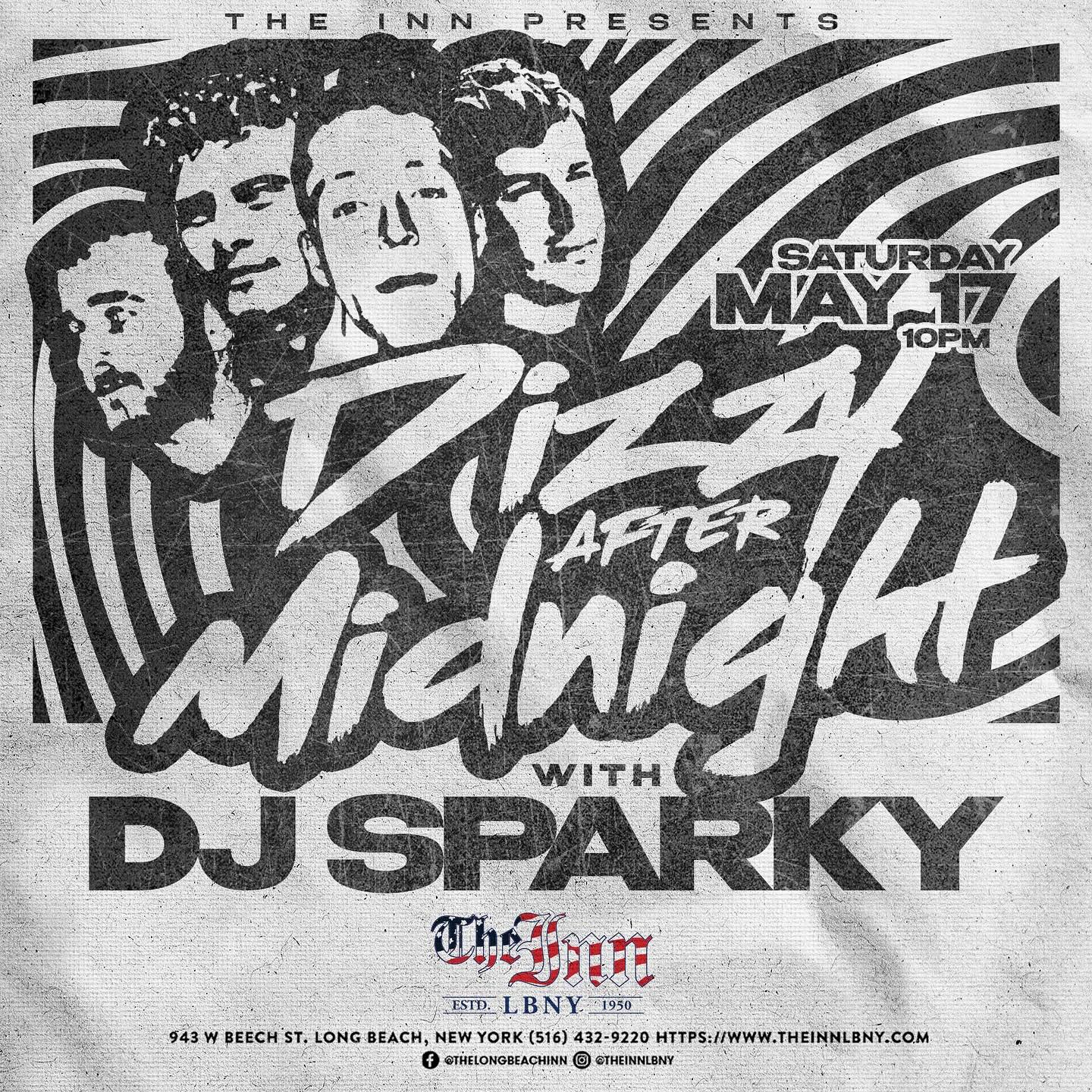 Saturday night’s about to get dizzy.
We’re back at The Inn in Long Beach, and this time we’re teaming up with DJ Sparky to blow the roof off. Live band energy meets club chaos. Let’s make bad decisions together.
May 17 • 10PM • Long Beach, NY
@theinnlbny // @dizzyaftermidnight
#dizzyaftermidnight #theinnlbny #lbnymusic #livemusiclongbeach #dizzyseason #djsparky #nylivemusic #longislandnightlife #saturdaynightvibes #originalmusic
