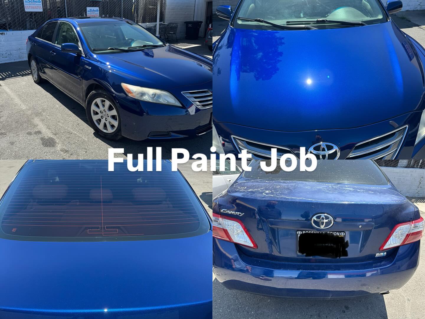 Full Car Painting Base Coat w/clear coat over.