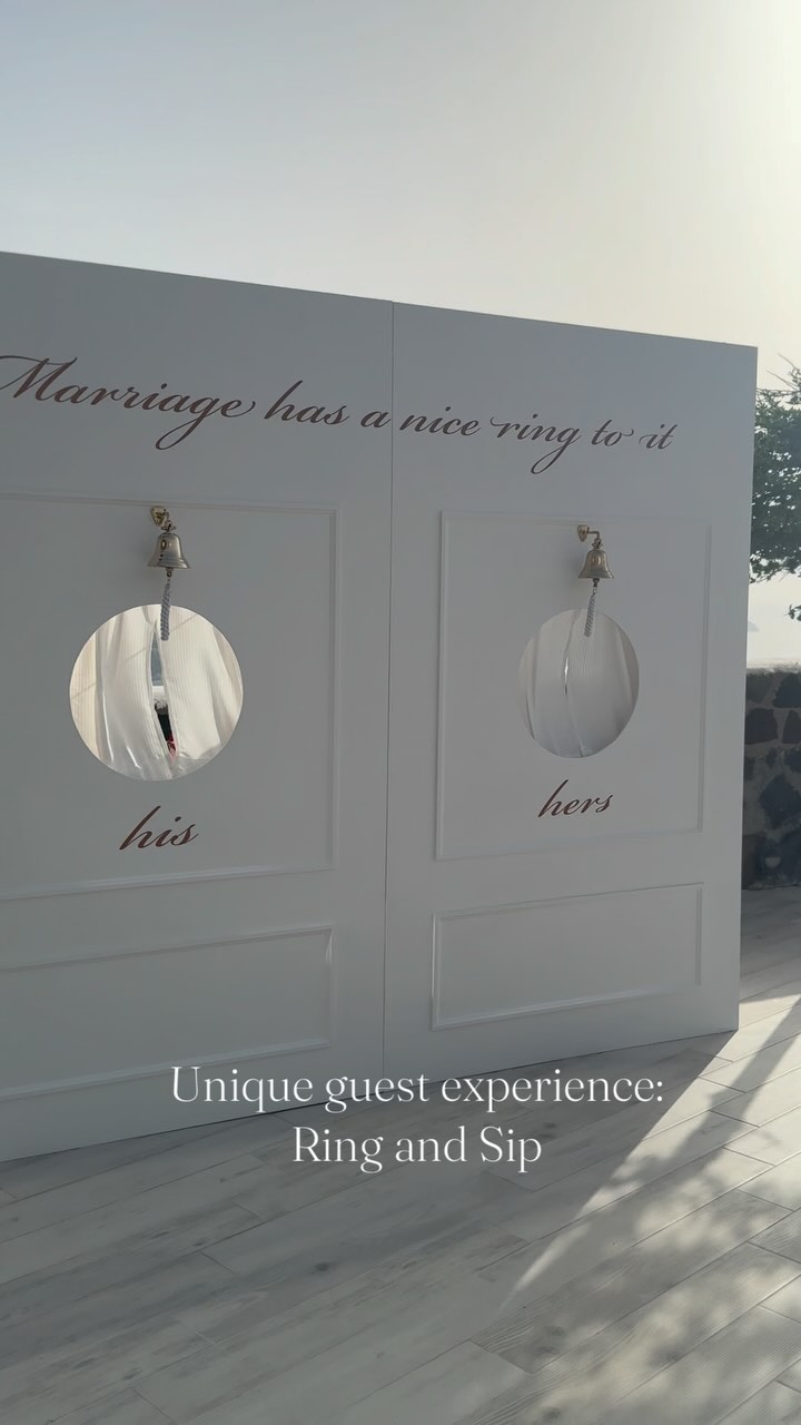 « Sip, snap, and socialize! We turned cocktail hour into a vibe—think luxe lounge meets unforgettable first sips. Custom cocktails, gorgeous details, and the perfect mood to kick off the party. Cheers to celebrating in style! » #santoriniwedding#trends2025#cocktailhour#europeweddingplanner#greeceweddingplanner#luxurywedding#