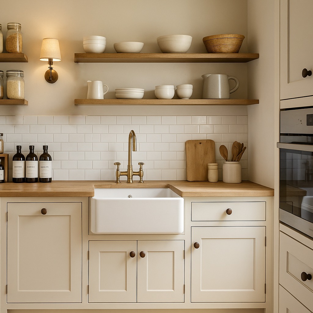 Let’s talk pantries. If you have the space, a walk-in pantry is a brilliant way to add extra storage and keep your main kitchen clutter-free. It can also double as a second kitchen; perfect for meal prep or clean-up, especially when entertaining.
Would you use yours for food storage, appliances, or both?
.
.
.
#pantry #pantrygoals #walkinpantry #pantryideas #dirtykitchen #backkitchen #belfastsink #openshelvingkitchen #oakworktops #shakerstyle #shakerfurniture #walkinlarder #larder