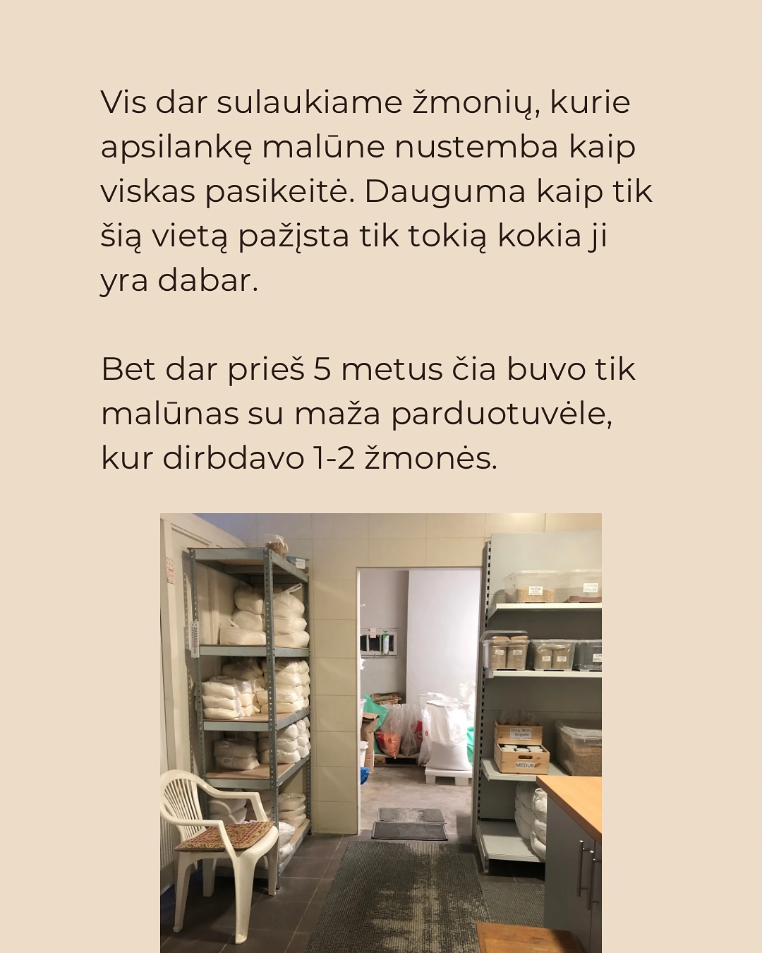 Prisiminus kaip malūnas atrodė ir ką veikė prieš 5 metus, atrodo, kad tai buvo prieš amžinybę. Šio įrašo karuselėje dalinamės kokį kelią nukeliavome ir kuo labiausiai didžiuojamės!
O svečiuose laukiam I-V 10-16val bei VI 9-13val. Kalvarijos g. 10, Kaunas 🌾