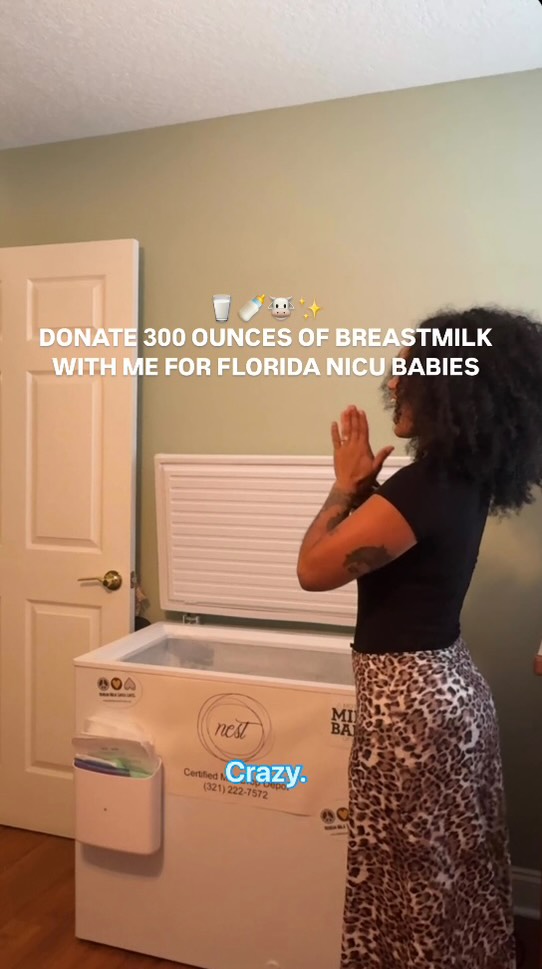 Donating milk I pumped with my last baby 🥹🩵✨ such a glorious moment every time I walk into @the321nest 🫶🏽 so excited for my milk to get to the @milkbankfl and to all those beautiful warrior babies 🤍🌹
#milkbank #spacecoastliving #lactivist #milkdonor #milkdonation #4monthspostpartum