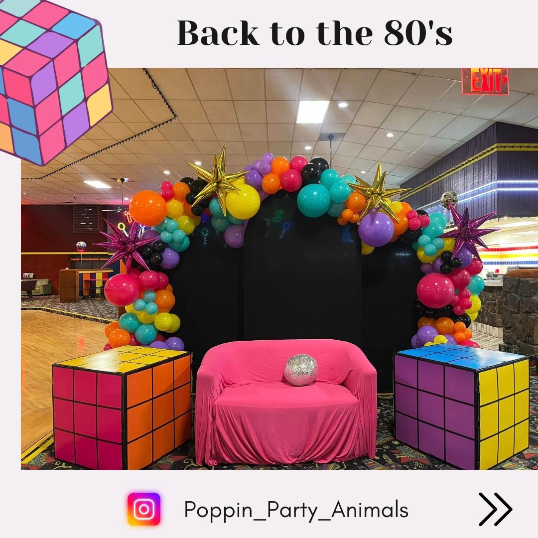Totally rad 80s vibes! 🪩 🛼
This colorful balloon setup, complete with Rubik’s cube props and neon flair, brought the party to life! 🎈
DM to book!
#hsv #balloondecor
