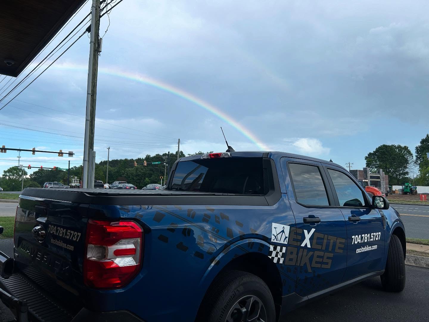 Go ahead and brave the weather we’re having to find the end of the rainbow to find your own pot of gold here at Excite Bikes. 😀🚲