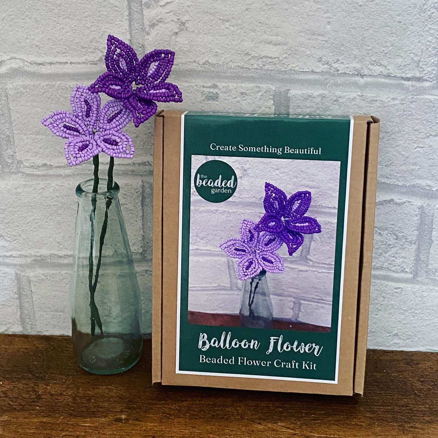 Our newest kit is this gorgeous balloon flower! Kit makes two flowers in seed bead shades of lilac and purple, wires, stem wire, floristry tape and full instructions.
#balloonflower #flower #craftkit #craft #thebeadedgarden #beadedflorals #beadedflower #crafttherapy #new