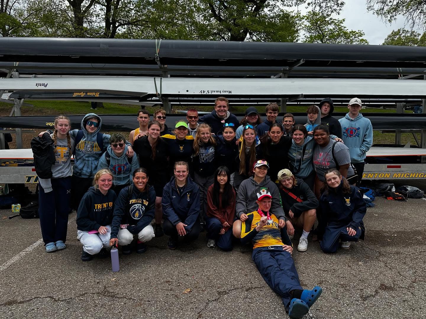 Michigan State Championships 2025 💙💛 Finished out our regatta season with a windy & exciting day of racing on the Kathryn Bennett Race Course!
🥈Second Place- Men’s Varsity 1x: Jacob Koralewski
#rowing #trentoncrew