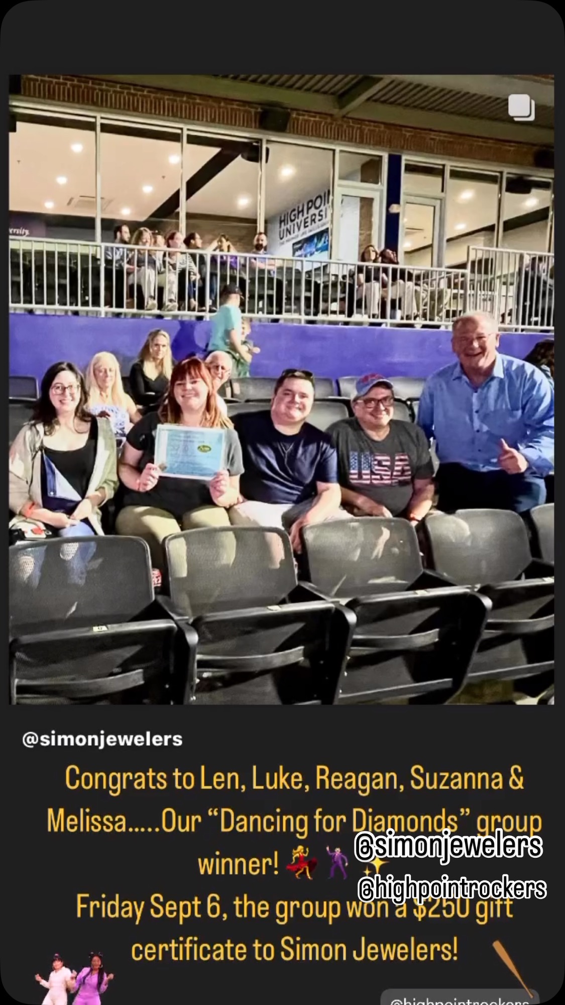 Dancing for Diamonds!