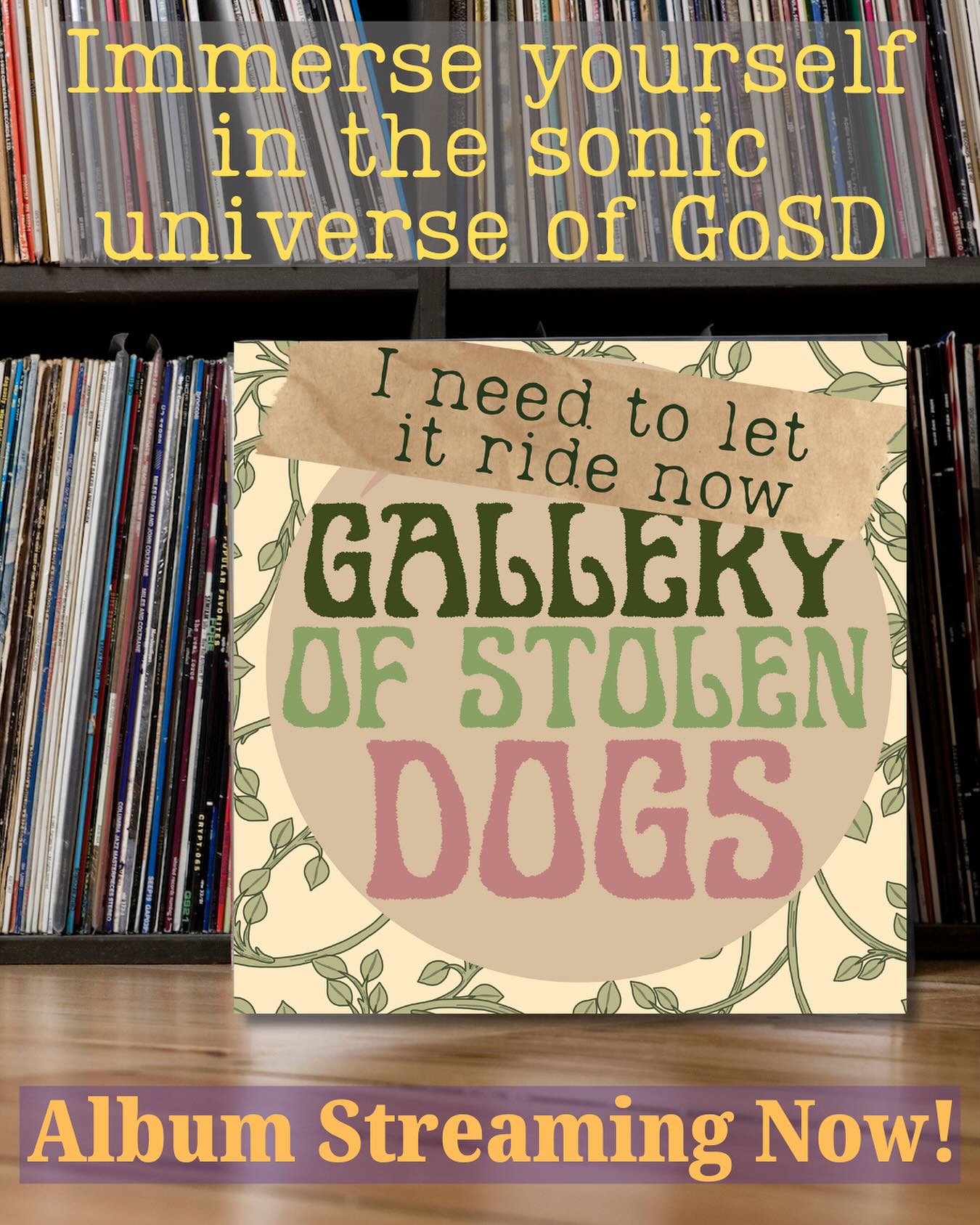 Our debut album is out! #newmusic #altrock #psychedelicrock #galleryofstolendogs