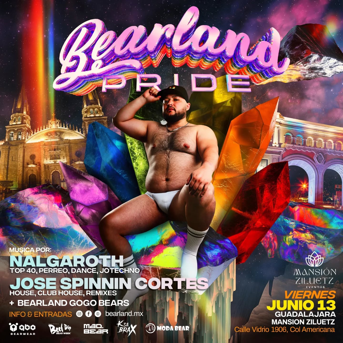 LA MANADA MAGAZINE recomienda un evento chido de puro oso para usted en JUNIO.
BEARLAND PRIDE 2025
Producción
BEARLAND & KSA BRAX
🏳️🌈 BEARLAND PRIDE 2025 🐻 Celebra el orgullo con la manada en dos fiestas inolvidables! Este junio, BEARLAND PRIDE llega con toda la energía y sensualidad que nos caracteriza. Prepárate para vivir una experiencia intensa y liberadora, rodeado de cuerpos, música poderosa y la vibra única de nuestra comunidad.
🎧 En las tornamesas: NALGAROTH y JOSE SPINNIN CORTES, dos titanes del beat que encenderán la pista con house, tribal y sonidos cargados de orgullo. 🔥 Nuestros irresistibles GOGO BEARS estarán presentes en ambas ciudades, listos para encender la noche.
📍GUADALAJARA – Viernes 13 de Junio Mansión Ziluetz – Una locación espectacular para empezar el mes del orgullo como se debe.
📍CIUDAD DE MÉXICO – Viernes 27 de Junio Brahma Club – Cupo MUY limitado. ¡Asegura tu entrada cuanto antes!
🎟️ Compra ya tus boletos y únete a la celebración más caliente del PRIDE.
Boletos con RP @julius_brax
O en https://bearland.mx/bearland-pride/
👉 ¡Es hora de soltar al oso que llevas dentro!