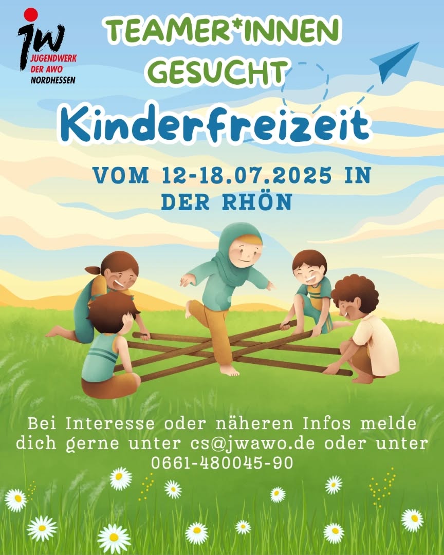 Wir suchen dich für unsere Ferienfreizeit!
Melde dich bei uns-wir freuen uns!