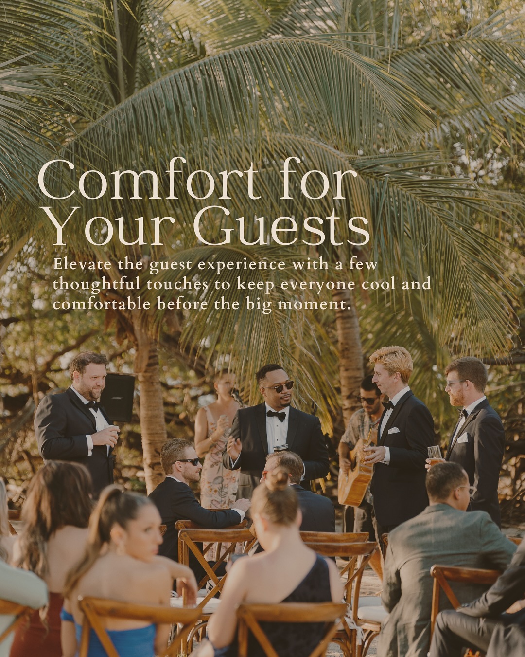 Keeping guests cool and comfortable ✨
Personal touches like fresh coconuts and handheld fans make all the difference.