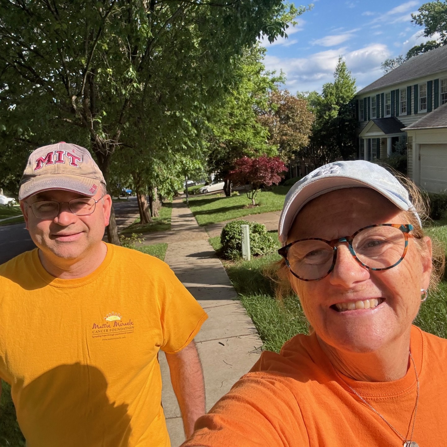 Love your ORANGE spirit! So many Walks together over these 16 years! Mattie Miracle thanks our board member, Ann Henshaw, for her amazing advocacy for the Foundation and raising funds for childhood cancer. #mmcfwalk