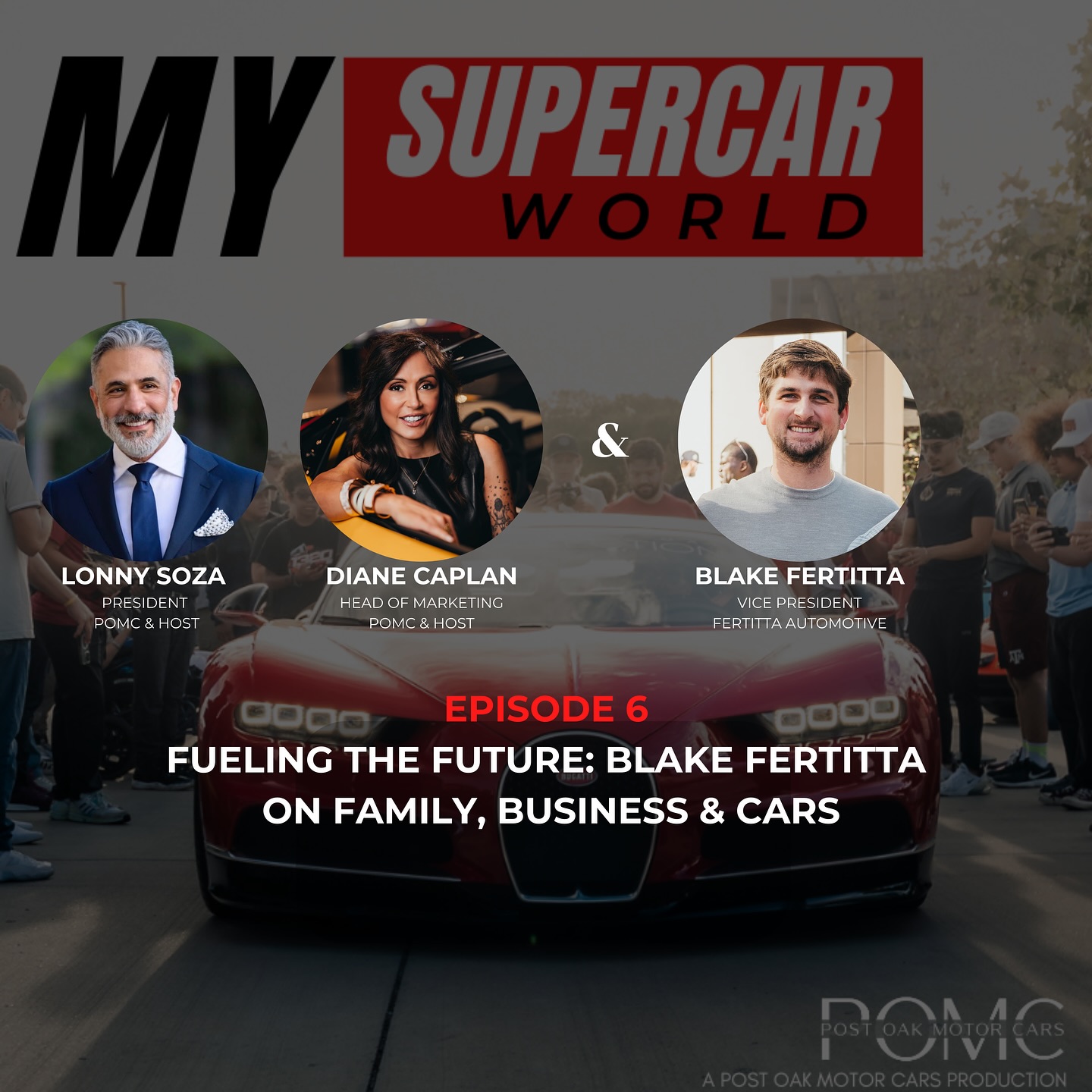 Episode 6 of My Supercar World drops tomorrow! In this episode, we sit down with Blake Fertitta, Vice President of Fertitta Automotive, for a candid conversation about legacy, leadership, and, of course, horsepower. 🏎️ 🔥 Don’t miss it!
#MySupercarWorld #FertittaChevrolet #FertittaAutomotive #HoustonCars #SupercarPodcast #Podcast #PostOakMotorCars #BusinessPodcast #Entrepreneurs