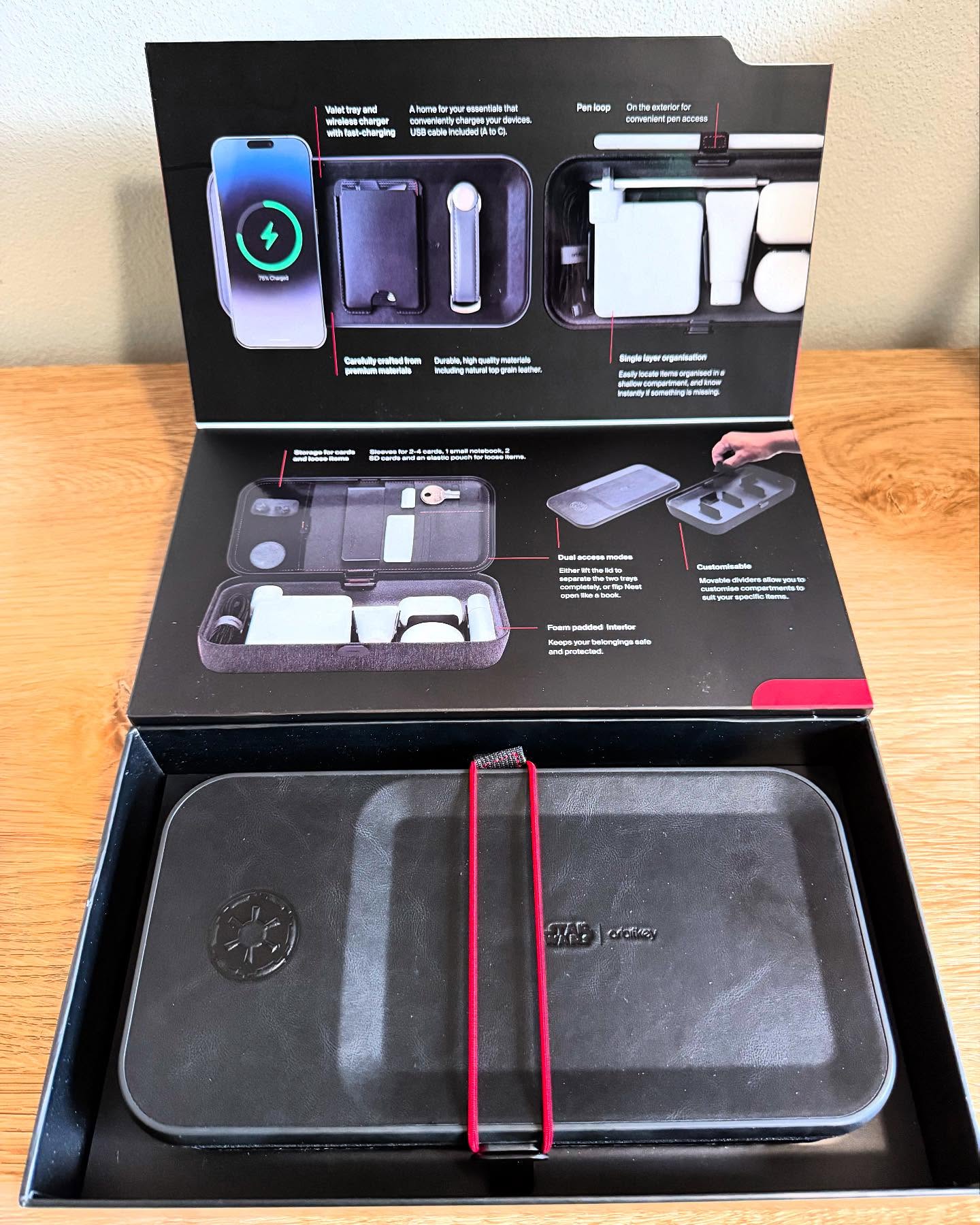 Joined the Dark Side. Turns out they’re very organized. 🖤⚡️ . Got a mouth watering deal on the @orbitkey Nest v2 - Darth Vader.
#DarthVaderVibes #MinimalismStrikesBack