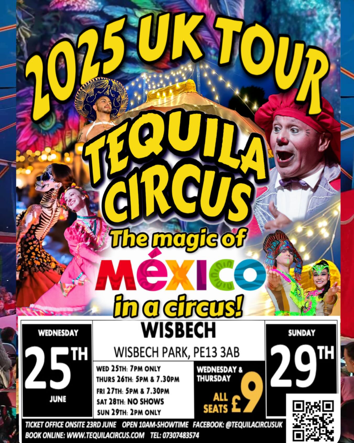 🤩W I S B E C H 🤩 It’s your turn! Mexico is coming to you 😍🥳😍
Proud to be supporting this year’s circus themed Wisbech Rose Fair with Wisbech Town Council and featuring local talent, Tequila Circus will be hosting their full length shows at Wisbech Park from Wednesday 25th in the lead up to the Rose Fair Saturday 28th, culminating with a final performance on Sunday 29th in the park 🎪✨
🎪🎪🎪🎪🎪🎪🎪
SHOWTIMES
Wednesday 25th - 7pm ONLY
Thursday 26th - 5pm & 7:30pm
Friday 27th - 5pm & 7:30pm
Saturday 28th - Find us at the ROSE FAIR
Sunday 29th - 2pm ONLY
✨🇲🇽✨🇬🇧✨🇲🇽✨🇬🇧✨🇲🇽✨
LOCATION
📍Wisbech Park by the Pavilion Cafe
📍PE13 3AB
💃🍿🎪🤹♀️🤸♀️💪🌹
TICKETS
www.tequilacircus.com/tickets
Onsite 10am-showtime
🎫🎫🎫🎫🎫🎫🎫🎫🎫🎫🎫🎫
“Went to the circus yesterday – it felt like magic! So much laughter, wonder, and pure joy. Loved every minute! 🥰😻😻😻😻”