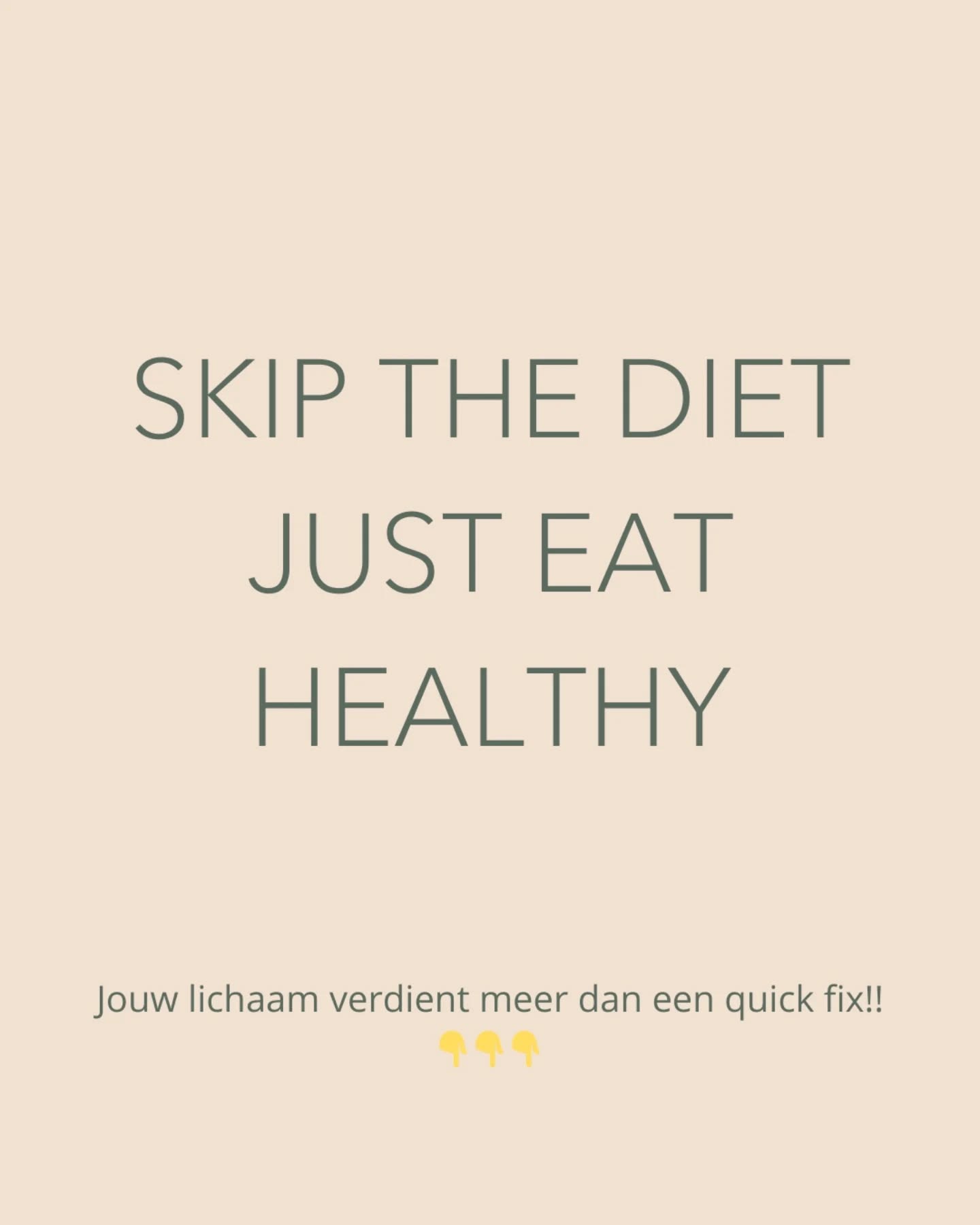 SKIP THE DIET
JUST EAT HEALTHY
Vroeger heb ik onwijs veel diëten geprobeerd. Ik dacht dat het de oplossing was voor alles: snel resultaat, minder kilo’s, meer energie. Maar wat ik toen nog niet begreep, was dat diëten vaak niet het echte probleem aanpakken. Ze gaven me tijdelijke oplossingen, maar de onderliggende oorzaken van mijn klachten bleven vaak hetzelfde. Mijn zoektocht was een lange en soms frustrerende reis, tot ik besefte dat het niet om strikte diëten ging, maar om een duurzame leefstijl die echt bij me past.
En weet je? Ik hoor het nu nog steeds om me heen. Vriendinnen, mensen in m’n omgeving… iedereen is op zoek naar die ene snelle fix om zo snel mogelijk kilo’s kwijt te raken. Maar die snelle diëten leveren uiteindelijk niets op, behalve extra kilo’s, een lijf dat tegenstribbelt en hormonen die nog verder uit balans raken.
Daarnaast ontdekte ik ook de grote invloed van hormonen op mijn gezondheid. Hormonen bepalen zoveel van hoe we ons voelen, zowel fysiek als mentaal. Een hormonale disbalans kan ervoor zorgen dat je je moe, prikkelbaar of juist uit balans voelt, ongeacht je dieet. Het begrijpen van mijn hormonen en hoe voeding en leefstijl daarin een rol spelen, was voor mij een gamechanger. Nu weet ik dat het veranderen van je gewoontes op de lange termijn veel meer impact heeft dan de zoveelste snelle fix.
En dat is precies wat ik anderen wil meegeven: geen tijdelijke diëten, maar een blijvende verandering in je leefstijl, met aandacht voor zowel je voeding als je hormonen.
Wil jij weten hoe hormonen jouw gezondheid beïnvloeden en welke stappen je kunt zetten naar een gezonde leefstijl? Stuur me een DM en laten we samen kijken naar jouw persoonlijke plan!
#Leefstijl #voeding #hormonen #dieet #hormonenuitbalans #Balans #skipthediet #healthyfood #quickfix #afvallen #voedingenleefstijl #bloedsuikerspiegel #enschede #brainstof #quotes #quoteoftheday #mindset #motivatie #motovation #positiefdenken #vetverbranding #burningfat