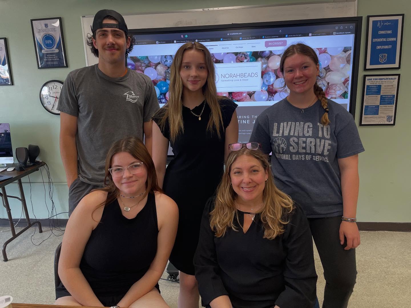 This morning I visited with students at Cold Hollow Career Center in Enosburg, VT. We talked about taking care of our mental health, being kind to others, knowing about resources like the 988 crisis line and the importance of having trusted adults in your life. I shared about Norah, we looked at safety plans, and we made bracelets to wear and share -to spread Hope. It was a beautiful group on a beautiful day. Thank you for having me.