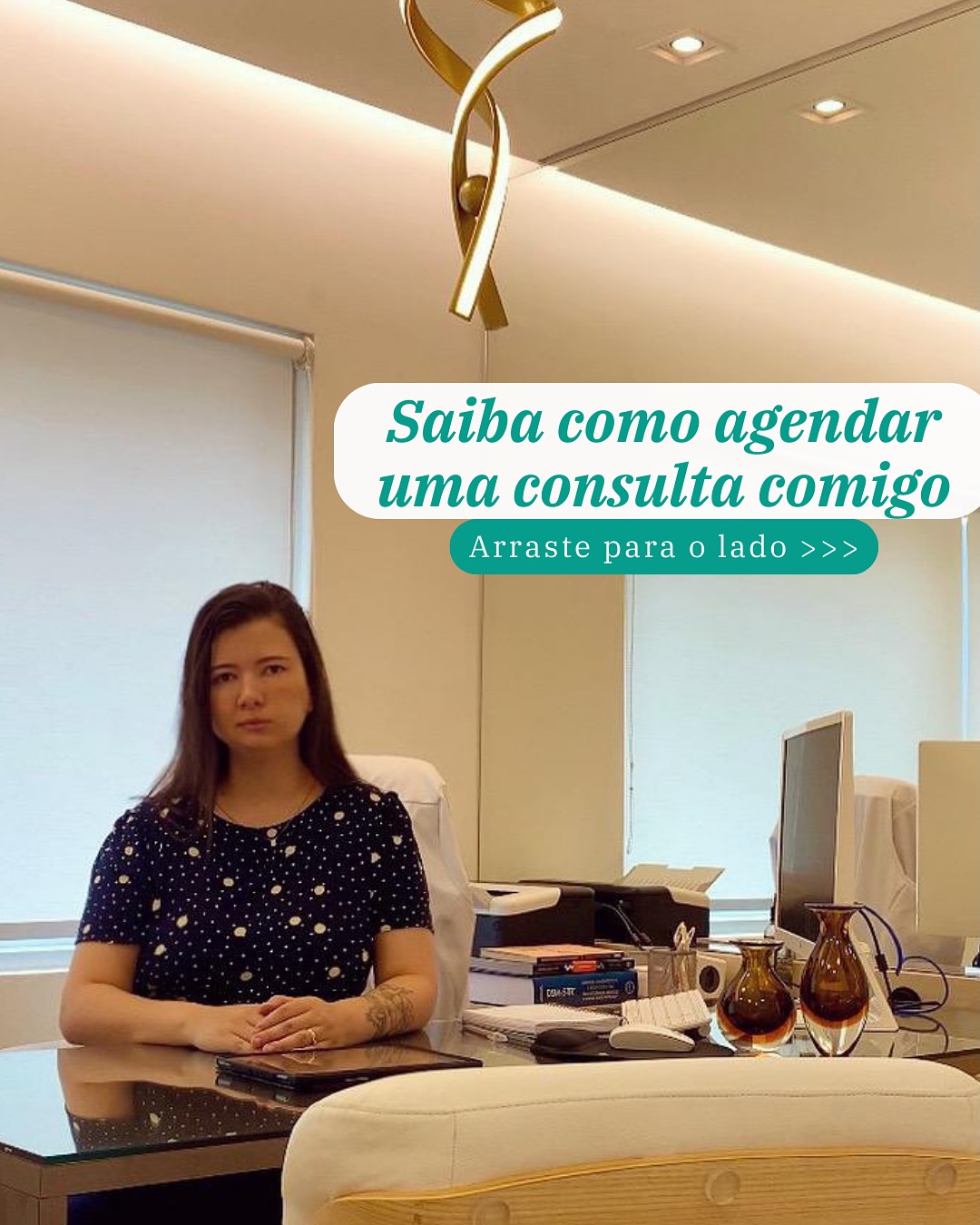 Saiba como agendar a sua consulta comigo :)
Sua jornada para o bem estar começa aqui!