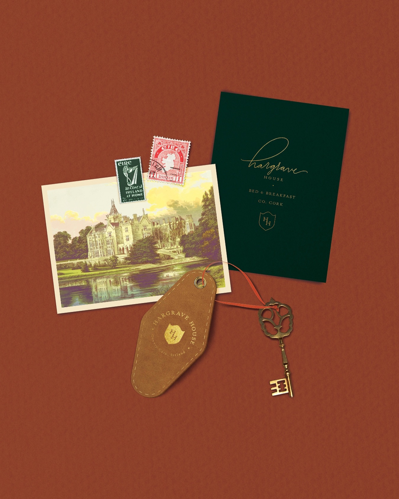 Somehow this collage for Hargrave was my favorite thing to create and it never got shared as a static image! Can’t have that!
⠀⠀⠀⠀⠀⠀⠀⠀⠀
This piece came about because I liked the direction of a leather keychain for guests, but didn’t love how I had initially paired it with the mockup of the jam jar. So I turned to Pinterest and was inspired to use it as part of an ephemera grouping instead! These are postcards you can buy in the gift shop accompanied by historical Irish stamps.
⠀⠀⠀⠀⠀⠀⠀⠀⠀
What do you think? Was it worth sharing? 😂
.
.
.
Created in @procreate, @adobe Illustrator, & @photoshop.
#mugglehugstudio #logodesigners #branding #brandinginspo #brandingideas #brandinspo #conceptbrand #hotelbranding #hospitalitybranding #smallbusinessbranding #packagingdesign #collateraldesign #stationerydesign #collateralbranding #creativebranding #graphicdesignersclub #discoverunder2k #smallcreatives #brandyourbusiness #colorinspiration #creativeinspiration #vintagedesign #inspofinds #logodesigns #creativeladydirectory #digitaldesign #magicaldesign #midwestartists #designinspiration #creativewomen