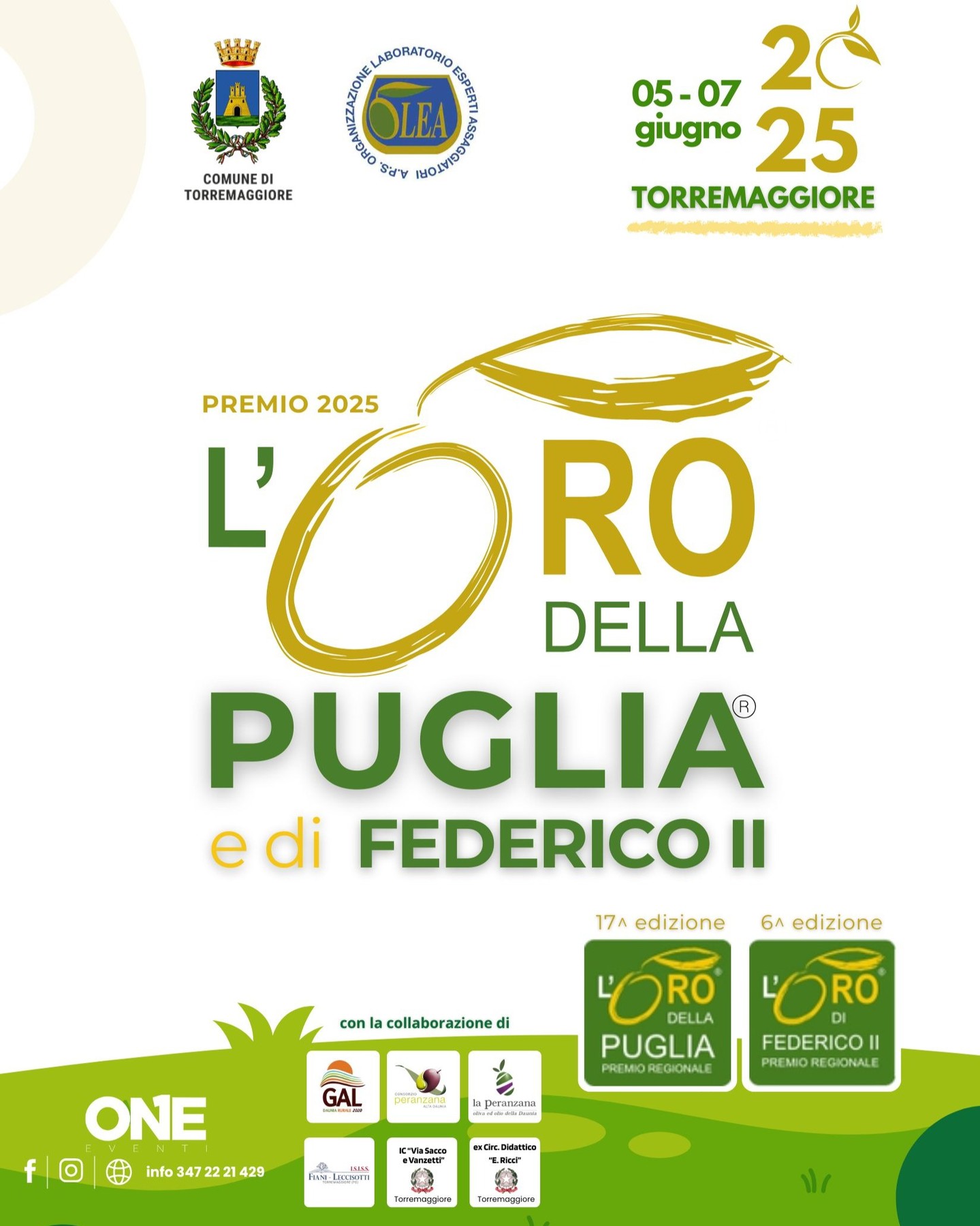 โจ Torremaggiore si prepara a brillare con lโedizione 2025 del Premio โ๐โ๐๐ซ๐จ ๐๐๐ฅ๐ฅ๐ ๐๐ฎ๐ ๐ฅ๐ข๐ ๐ ๐๐ข ๐
๐๐๐๐ซ๐ข๐๐จ ๐๐โ- ๐๐๐ฅ ๐ ๐๐ฅ ๐ ๐ ๐ข๐ฎ๐ ๐ง๐จ ๐๐๐๐ infatti, la cittร sarร il ๐๐๐๐๐ ๐๐๐๐๐๐๐๐ ๐
๐๐๐๐ ๐ช๐๐๐๐๐๐๐๐๐ ๐
๐๐๐๐ ๐๐๐๐๐๐๐ ๐
๐๐๐โ๐๐๐๐ ๐๐๐๐๐๐๐๐๐๐๐๐ ๐
๐ ๐๐๐๐๐ ๐
๐ ๐๐๐๐ ๐๐๐๐๐๐๐ฬ, tra tradizione, innovazione e valorizzazione del territorio -
๐ Un evento promosso e finanziato dal @comunetorremaggiore insieme a @olea_associazionenazionale , in collaborazione con le realtร locali dโeccellenza come il @consorzioperanzana @associazionelaperanzana, e in partnership con il @gal_dauniarurale_2020 e gli istituti scolastici cittadini.
Con il supporto organizzativo di @oneeventi1
#orodipuglia #orodifederico #olioextraverginedioliva #daunia
#apulia #tasting #spettacoli #cabaret #musica #degustazioni