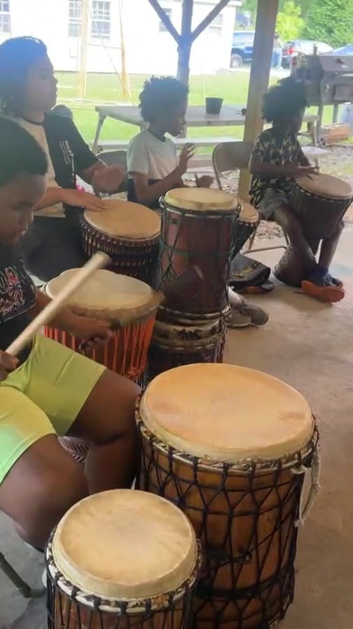 BUMP youth African drumming session😁