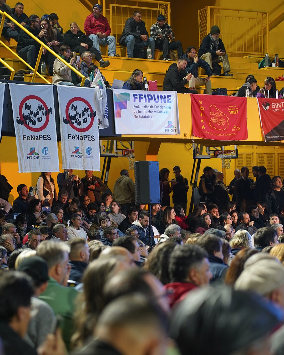 El jueves 22 de mayo participando del XV Congreso del PIT-CNT. Somos más de 1.000 afiliadas y afiliados que trabajaremos en las bases programáticas, las perspectivas y la autoconstrucción de nuestra central sindical. Además de elegir a sus nuevas autoridades.
#construyeFFIPUNE