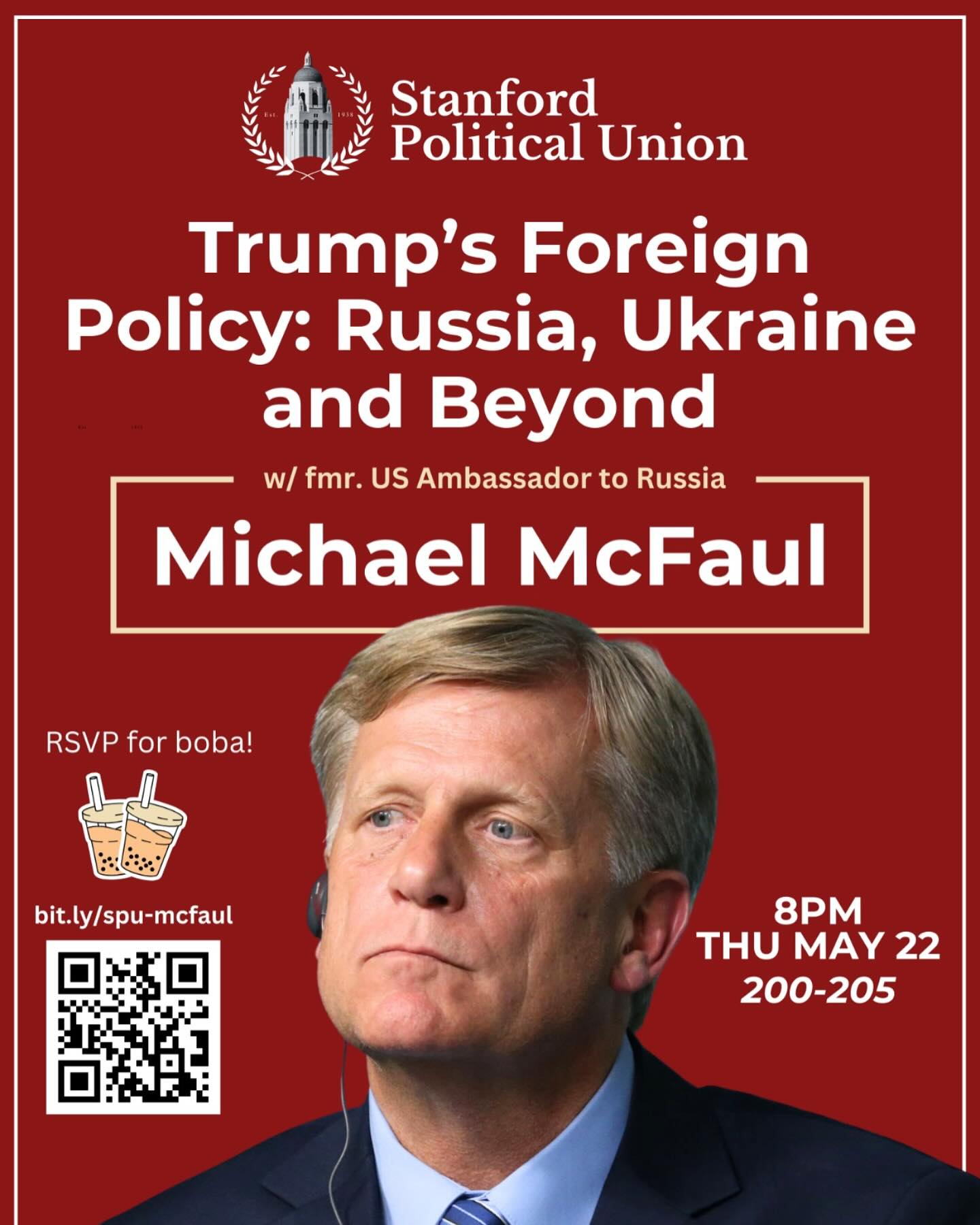 Join the Stanford Political Union this Thursday at 8PM in 200-205 for a conversation with former U.S. Ambassador to Russia Michael McFaul on the war in Ukraine and U.S. foreign policy under President Trump.
Three years after Russia invaded Ukraine, the war still rages on, already claiming over a million casualties. This week, President Trump announced the warring nations would “”immediately”” begin ceasefire negotiations, following calls with Presidents Vladimir Putin and Volodymyr Zelenskyy. However, Russia continues to demand demilitarization and territorial concessions before agreeing to peace.