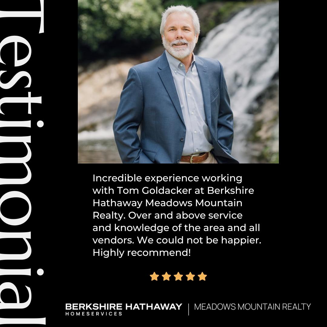👏 A big round of applause for Tom Goldacker of @michaudrauersgroup for always going above and beyond for his clients! Your dedication, care, and hard work never go unnoticed. 🏡💼
Want to learn more about Tom and how he can help you find your perfect mountain home? Click the link in bio!
#bhhsmmr #highlandsnc #TestimonialTuesday