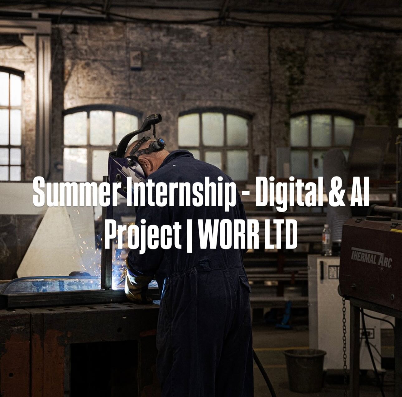 We’re on the hunt for a smart, ambitious intern!
Join WORR Ltd this summer and lead a project to develop a digital planning + AI-powered time-keeping system for our busy workshop.
You’ll work with real-time data, help improve operations like welding & laser cutting, and build something that makes a real impact.
8–12 weeks | Paid | North Shields | Summer 2025 | Tech + Innovation
Sound like you?
Apply now – send your CV + cover letter to info@worr.co.uk
#InternshipOpportunity #TechIntern #DigitalTransformation #MadeSmarter #ManufacturingInnovation #NorthEastJobs #EngineeringLife #FutureOfWork #AIProjects
