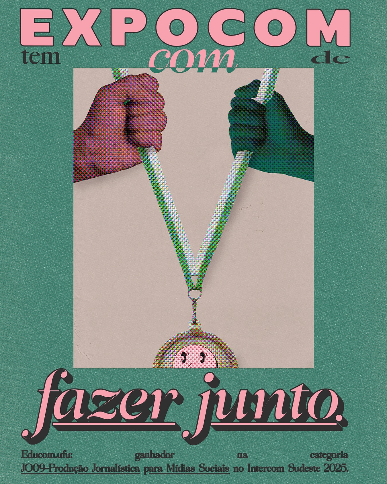 Entre diálogos, projetos e viagens, o Educom.UFU sonha, faz e conquista junto em Campinas.
O prêmio da Expocom Sudeste 2025 é muito mais que um prêmio: é a confirmação que a educomunicação perpassa os muros da universidade e transforma vivências.
Um grande “obrigado!” a todos que fizeram essa criação possível: Diva Silva (@diva_lobo991) orientadora e amiga; Universidade Federal de Uberlândia; Curso de Jornalismo e Intercom (@intercomsudeste).
Nos vemos na etapa nacional 😉
#sósefazjunto