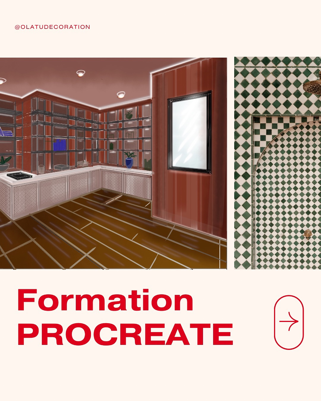 Hello tout le monde🌞
Il y a trois mois, j’ai décidé de suivre une nouvelle formation : la formation #procreate @ideho_formation !
Grâce à Marina et à son accompagnement hebdomadaire, j’ai pu petit à petit progresser et prendre confiance derrière mon stylo !
C’est désormais une indéniable plus value pour les rendez-vous clients.
Et vous, utilisez-vous Procreate ?
Merci beaucoup à Marina, pour sa formation complète et sa bienveillance tout au long du processus !
#procreate #déco #decoration #decoratricedinterieur #dessin