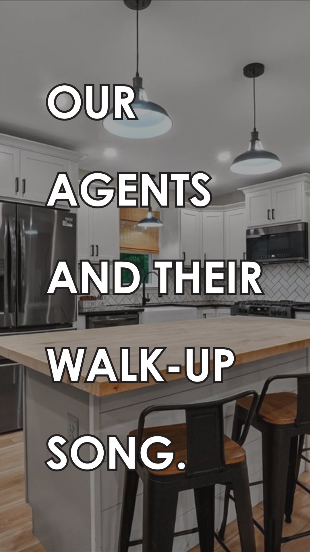 Our agents and their walk-up songs (it must’ve been bright when we filmed 🕶️)