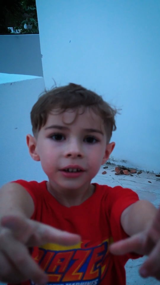 Play catch the sun with my son, but in reverse.