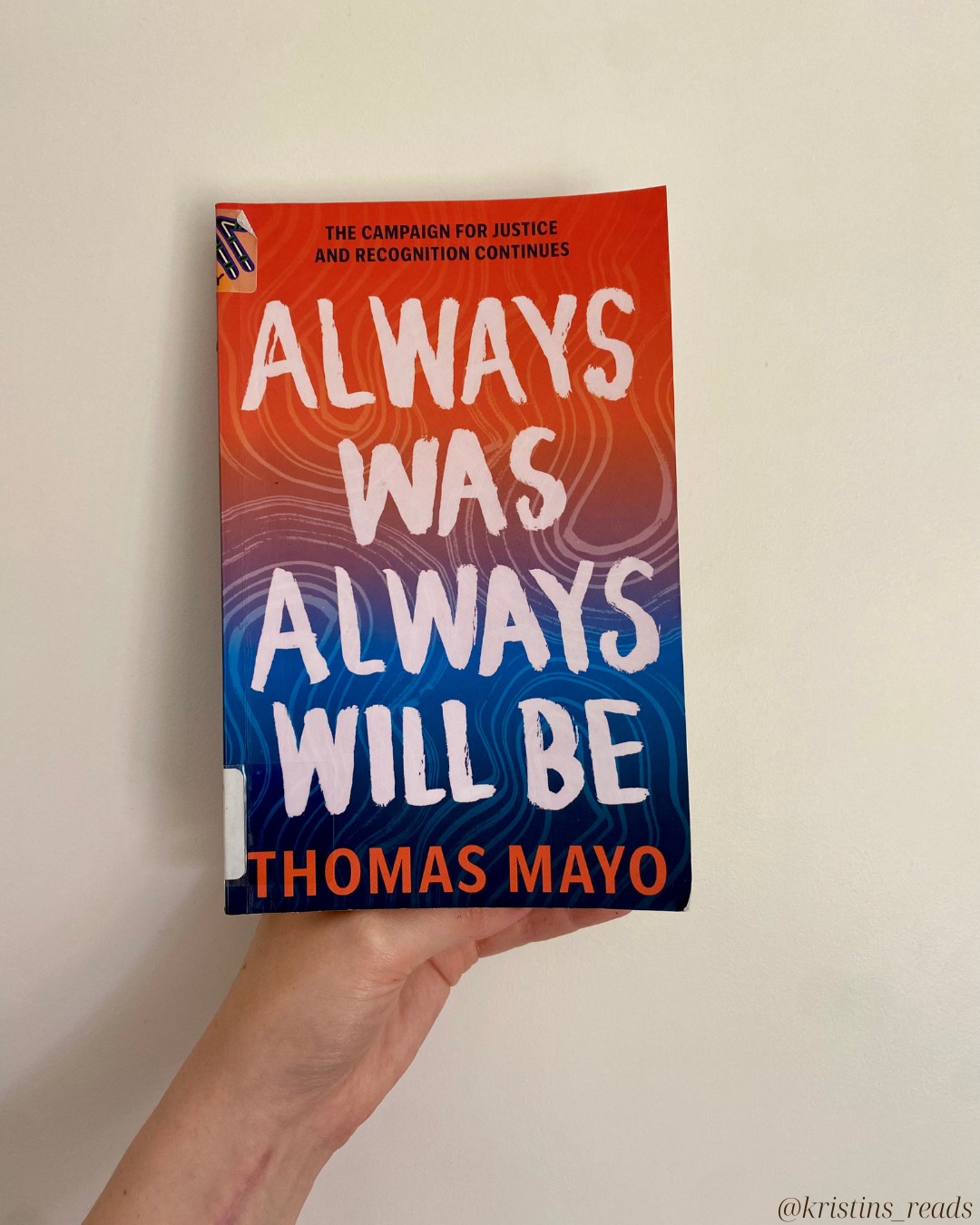 'Always Was, Always Will Be', by Thomas Mayo ā¤ļøšš¤ššš¤
In Always Was, Always Will Be, human rights advocate and Uluru Statement signatory Thomas Mayo reflects on the 2023 Voice to Parliament referendum and what must come next.
Mayo offers a clear-eyed analysis of what went wrong, but focuses on how we move forwardāwith grassroots organising, collective action, and consistent, values-driven leadership. This is a book about resilience, hope, and people power.
What overwhelmed me with this book was Mayo's grace.
As one of the most prominent leaders of the 'Yes' campaign, Mayo received an unbelievable amount of hatred, trolling, and attacks on his character. Yet he holds no bitterness or resentment in his heart. Mayoās ability to emerge from the heartbreak of the āNoā result and still extend an open invite to people across the political spectrum to walk alongside Aboriginal and Torres Strait Islander Peoples to achieve reconciliation, justice and healing is nothing short of extraordinary.
It is a grace Iām not sure we deserve, but one I am in awe of. This was the most powerful part of Mayoās writing for me, although the practical steps of what comes next were both galvanising and actionable.
Always Was, Always Will Be is a powerful reminder that the path to justice is still openāand that healing is possible, if we choose it.
I would highly recommend this book to every Australian.
#AlwaysWasAlwaysWillBe #ThomasMayo #UluruStatement #BlakBooks #FirstNationsVoices #AusLit #VoiceToParliament #Bookstagram #Reconciliation