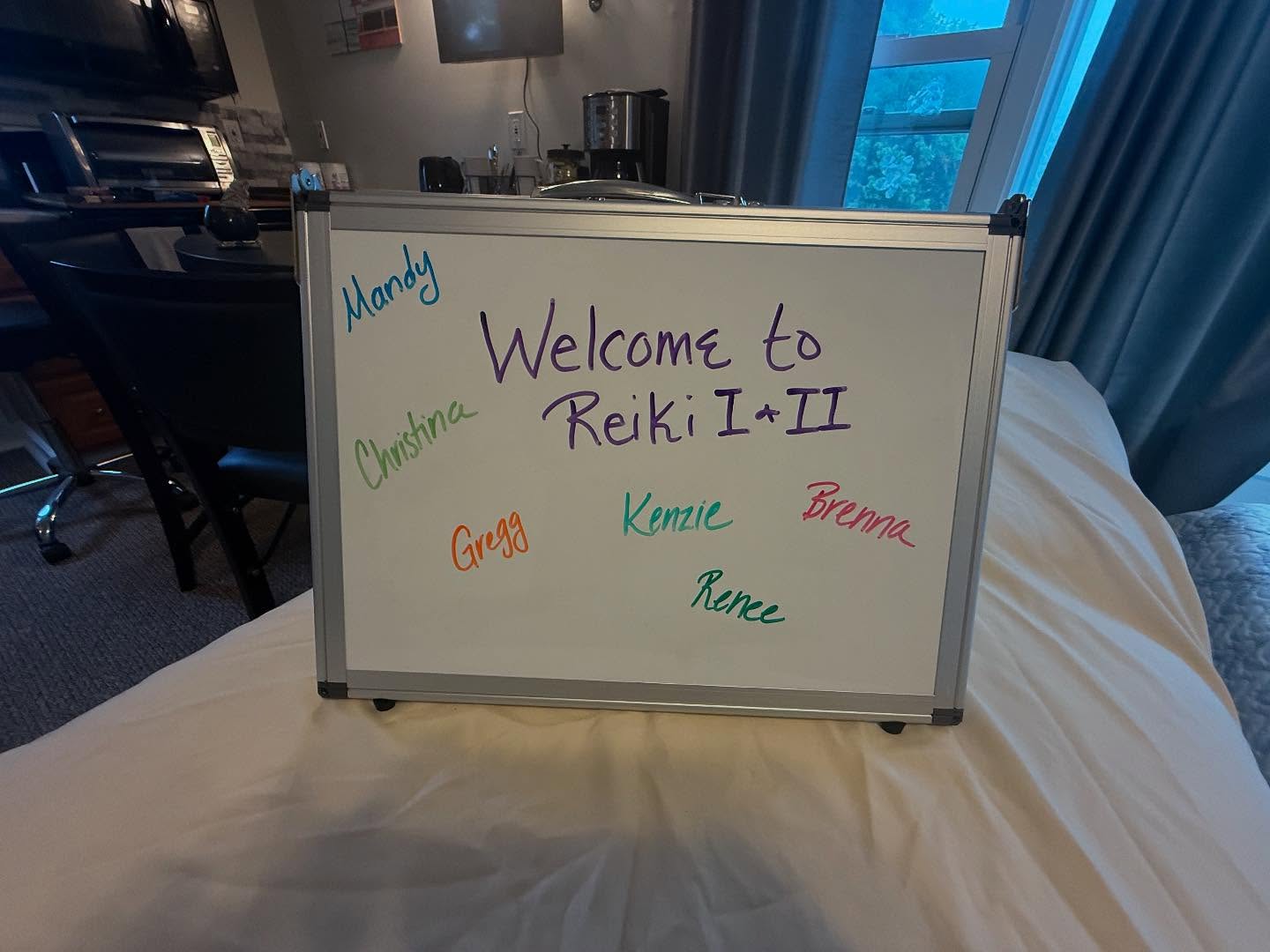 For years I was hesitant to teach Reiki the new way as the Reiki placement of the symbols was taken away and we were now expected to use a scripted experience instead. I couldn't accept that it would be as powerful and I learned this weekend how wrong I was. This new system of Usui/ Holy Fire is so much more than what I received in Reiki I and II. I'm so grateful to have been able to teach these beautiful healing souls.