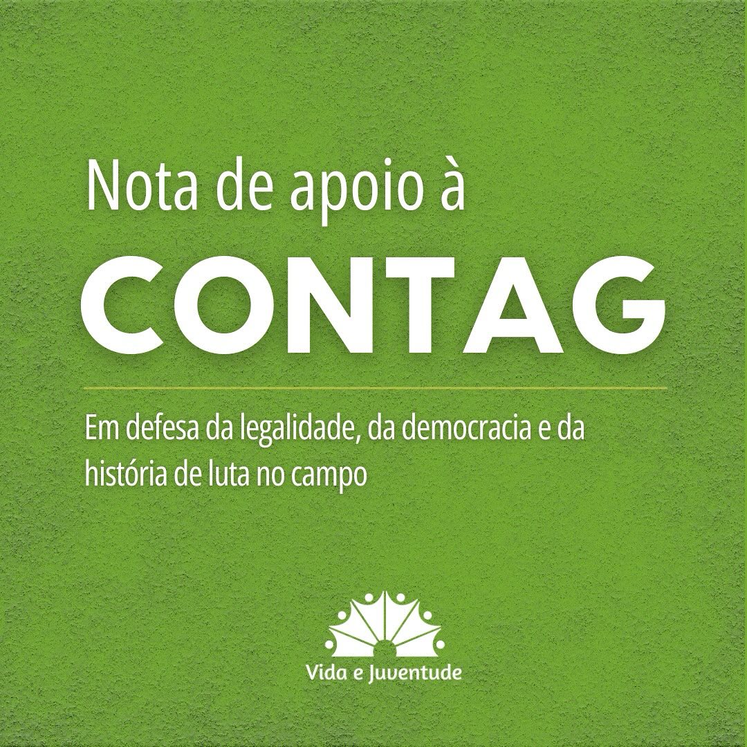 🍃Em defesa da legalidade, da democracia e da história de luta no campo
O Centro Popular de Formação da Juventude – Vida e Juventude manifesta seu apoio e solidariedade à Confederação Nacional dos Trabalhadores Rurais Agricultores e Agricultoras Familiares (CONTAG), diante da operação “Sem Desconto”, deflagrada pela Polícia Federal e Controladoria-Geral da União (CGU).
É fundamental que apurações sejam feitas com seriedade e transparência. No entanto, não podemos aceitar que uma entidade com mais de seis décadas de atuação ética e reconhecida nacional e internacionalmente seja alvo de generalizações, julgamentos precipitados ou tentativas de criminalização.
A CONTAG tem papel central na luta por direitos no campo: desde a conquista da previdência rural até a organização da Marcha das Margaridas, passando por pautas estruturantes como a reforma agrária, a valorização da agricultura familiar, a soberania alimentar, o combate ao trabalho escravo, a promoção da agroecologia e a defesa dos direitos humanos.
Reafirmamos nossa confiança no compromisso da CONTAG com a legalidade e com os direitos dos trabalhadores e trabalhadoras rurais. Repudiamos qualquer ação que busque deslegitimar sua história e enfraquecer a livre organização sindical, pilar essencial da democracia.
Seguimos lado a lado com as entidades que constroem, diariamente, justiça social e dignidade no campo, na floresta e na cidade.
Centro Popular de Formação da Juventude – Vida e Juventude
#contag #democracia #lutacamponesa #justiça