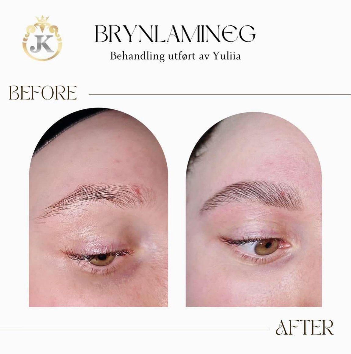 ✨ Bryn som imponerer – hver dag! ✨
Er du klar for å få de perfekte brynene? Med vår brynslamineringsbehandling hos JK Beauty, får du fyldige, naturlige og definerte bryn som holder seg på plass hele dagen!
Behandling utført av Yuliia💖