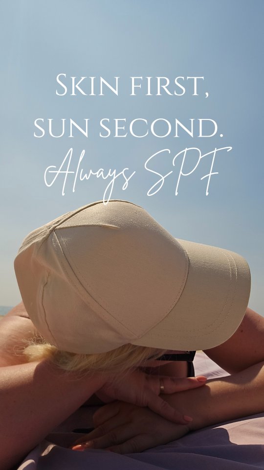 Sunkissed, not sunburned!
Summer is nearly here…
Time to soak up the vibes, not the damage.
Enjoy the sun. Relax. Refresh.
But remember:
Skin first, sun second. Always SPF.
Because glowing skin starts with protection.
Your future self will thank you.
#SPFAlways #SummerGlow #SkinFirst #SunSafe #GlowResponsibly #spf #tatjanasenkova #wellnessjourney #skincancerawarenessmonth