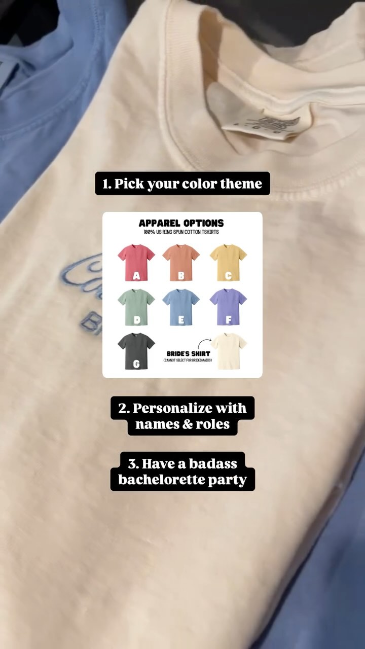 Looking for cute & classy bachelorette attire for your bridesmaids? We got you. Get your personalized T-shirts today 🥂
.
.
.
#seattlesmallbusiness #embroideredapparel #embroiderybusiness #customembroidery #smallbusinessowner #bridesmaidgiftideas #bachelorettepartyideas #bachelorettepartyoutfit #bridesmaidsoutfit #personalizedbridesmaidgifts