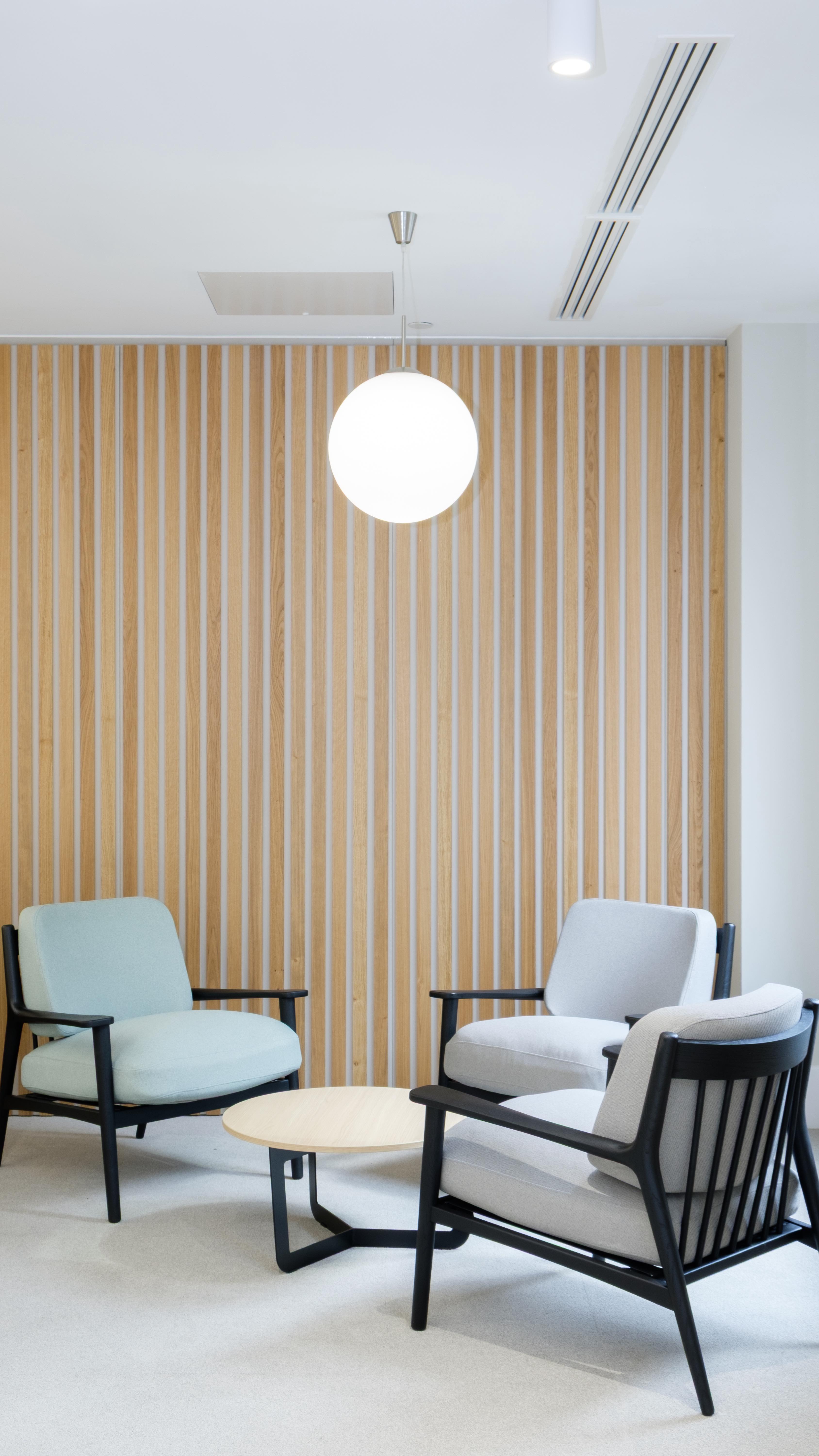 Spent a fair bit of time at 33 Gracechurch St recently - and here is why. #keepup Built by @morreinteriors Photos by @arkimag Furniture by @excekofficefurniture Kitchens by @howdensjoinery LVT Flooring by @commfloor Slats by @innerspacerich