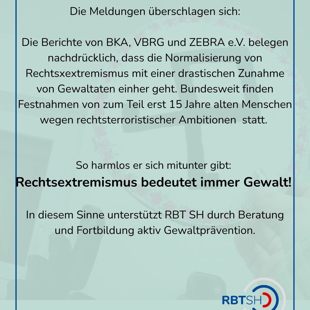 Das aktuelle Monitoring des Verband der Beratungsstellen für Betroffene rechter, rassistischer und antisemitischer Gewalt:
https://verband-brg.de/rechte-rassistische-und-antisemitische-gewalt-in-deutschland-2024-jahresbilanzen-der-opferberatungsstellen/
Hier die Zahlen des BKA zur Politisch Motivierten Kriminalität:
https://www.bka.de/DE/UnsereAufgaben/Deliktsbereiche/PMK/PMKZahlen2024/PMKZahlen2024_node.html
